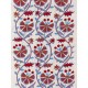 Silk Embroidery Suzani Wall Hanging, Vintage Handmade Uzbek Bed or Table Cover. 1.7 x 6.2 Ft (50 x 187 cm)