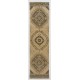 Hand-Knotted Vintage Turkish Runner Rug, Authentic Wool Corridor Carpet. 3.3 x 12.7 Ft (100 x 387 cm)