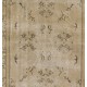 Antique Washed Turkish Accent Rug, Vintage Handmade Art Deco Chinese Design Carpet. 3.8 x 6.5 Ft (114 x 198 cm)