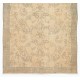 Antique Washed Handmade Vintage Accent Rug, Floral Design Central Anatolian Carpet. 3.9 x 6.9 Ft (117 x 210 cm)