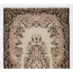 Turkish Handmade Vintage Rug, Ideal for Office and Home Decor. 3.9 x 7 Ft (117 x 215 cm)