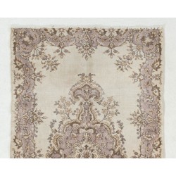Turkish Oushak Handmade Vintage Rug, Ideal for Office and Home Decor. 3.9 x 6.6 Ft (118 x 200 cm)
