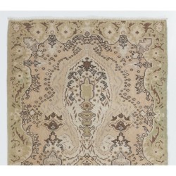 Handmade Vintage Rug from Turkey. 4 x 7.2 Ft (119 x 219 cm)