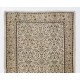 Handmade Vintage Rug, Floral Design Central Anatolian Carpet. 4 x 6.9 Ft (120 x 208 cm)