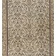 Handmade Vintage Rug, Floral Design Central Anatolian Carpet. 4 x 6.9 Ft (120 x 208 cm)