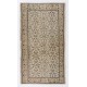 Handmade Vintage Rug, Floral Design Central Anatolian Carpet. 4 x 6.9 Ft (120 x 208 cm)