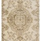 Handmade Vintage Rug, Floral Design Central Anatolian Carpet. 4 x 6.9 Ft (120 x 210 cm)
