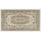 French Aubusson Design Rug, Hand-Knotted Vintage Turkish Carpet. 4 x 7 Ft (120 x 215 cm)