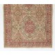 Fine Hand-Knotted Vintage Turkish Rug, Home Decor Carpet. 4 x 7 Ft (120 x 216 cm)