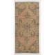 Hand-Knotted Vintage Central Anatolian Rug Made of Wool. 4 x 8.3 Ft (122 x 252 cm)