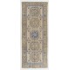 Hand-Knotted Vintage Turkish Runner Rug, Authentic Wool Hallway Runner. 4.8 x 11.9 Ft (144 x 360 cm)