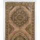 Mid-Century Handmade Turkish Oushak Runner Rug, Authentic Wool Corridor Carpet. 5 x 12.6 Ft (152 x 383 cm)