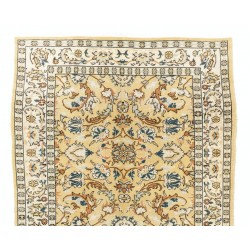 Home Decor Vintage Carpet, Hand-Knotted Turkish Oushak Wool Rug. 5 x 8.7 Ft (153 x 263 cm)
