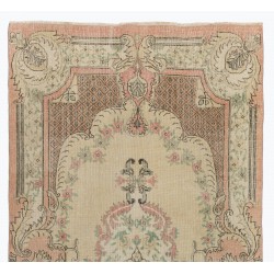 Magnificent Vintage Oushak Area Rug, Hand-Knotted in Turkey. 5.6 x 9.7 Ft (168 x 295 cm)