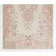 Vintage Hand-Knotted Anatolian Rug with Floral Medallion Design, Living Room Carpet. 5.9 x 10.3 Ft (177 x 312 cm)