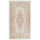 Vintage Hand-Knotted Anatolian Rug with Floral Medallion Design, Living Room Carpet. 5.9 x 10.3 Ft (177 x 312 cm)