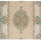 Vintage Hand-Knotted Anatolian Rug in Turquoise, Green, Pink and Sand Color. 5.9 x 9.5 Ft (178 x 288 cm)