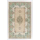 Vintage Hand-Knotted Anatolian Rug in Turquoise, Green, Pink and Sand Color. 5.9 x 9.5 Ft (178 x 288 cm)