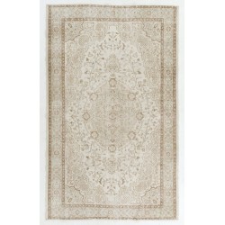 Traditional Vintage Area Rug from Turkey, Ca 1960, Handmade Floor Covering. 6.2 x 9.7 Ft (186 x 295 cm)
