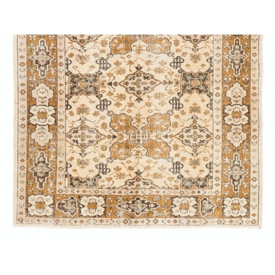 Traditional Vintage Area Rug from Turkey, Ca 1960, Handmade Floor Covering. 6.2 x 9.5 Ft (187 x 287 cm)