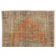 Hand-Knotted Vintage Central Anatolian Rug Made of Wool. 6.4 x 9 Ft (195 x 273 cm)