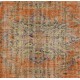 Hand-Knotted Vintage Central Anatolian Rug Made of Wool. 6.4 x 9 Ft (195 x 273 cm)