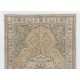 Mid-Century Handmade Turkish Oushak Wool Rug with Medallion Design. 6.4 x 9.9 Ft (195 x 300 cm)