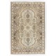 Handmade Vintage Rug, Floral Patterned Anatolian Carpet. 6.5 x 9.8 Ft (198 x 297 cm)