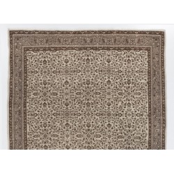 Handmade Vintage Rug, Floral Patterned Anatolian Carpet. 6.6 x 10 Ft (200 x 303 cm)