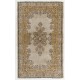 Mid-Century Handmade Turkish Oushak Wool Area Rug with Medallion Design. 6.7 x 10.6 Ft (203 x 322 cm)