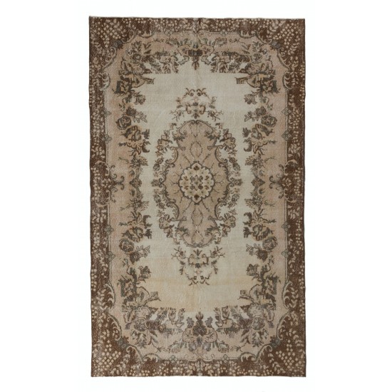 Traditional Vintage Area Rug from Turkey, Ca 1960, Handmade Floor Covering. 6.7 x 11 Ft (204 x 335 cm)