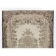 Traditional Vintage Area Rug from Turkey, Ca 1960, Handmade Floor Covering. 6.8 x 10 Ft (207 x 307 cm)