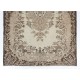 Traditional Vintage Area Rug from Turkey, Ca 1960, Handmade Floor Covering. 6.8 x 10 Ft (207 x 307 cm)