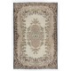Traditional Vintage Area Rug from Turkey, Ca 1960, Handmade Floor Covering. 6.8 x 10 Ft (207 x 307 cm)