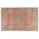 Traditional Vintage Handmade Turkish Wool Area Rug. 6.8 x 10.7 Ft (207 x 324 cm)
