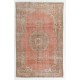 Traditional Vintage Handmade Turkish Wool Area Rug. 6.8 x 10.7 Ft (207 x 324 cm)