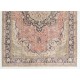 Mid-Century Handmade Turkish Oushak Wool Rug with Medallion Design. 6.9 x 10.2 Ft (208 x 310 cm)