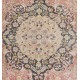 Mid-Century Handmade Turkish Oushak Wool Rug with Medallion Design. 6.9 x 10.2 Ft (208 x 310 cm)