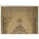 Traditional Vintage Handmade Turkish Wool Area Rug. 6.9 x 10.3 Ft (210 x 312 cm)