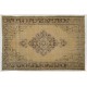 Traditional Vintage Handmade Turkish Wool Area Rug. 6.9 x 10.3 Ft (210 x 312 cm)