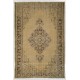 Traditional Vintage Handmade Turkish Wool Area Rug. 6.9 x 10.3 Ft (210 x 312 cm)