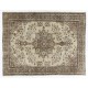 Vintage Handmade Turkish Rug for Office & Home Decor. 7 x 9 Ft (215 x 275 cm)
