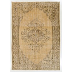 Large Vintage Handmade Turkish Area Rug for Office & Home Decor. 7 x 10.9 Ft (216 x 330 cm)
