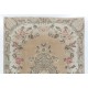 Hand-Knotted Floral Patterned Vintage Central Anatolian Rug Made of Wool. 7.2 x 10 Ft (217 x 304 cm)