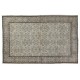 Handmade Vintage Rug, Floral Patterned Anatolian Carpet. 7.2 x 10.4 Ft (217 x 314 cm)