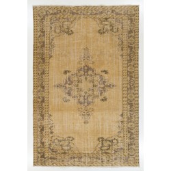 Unique Vintage Anatolian Oushak Area Rug, Handmade carpet made in Turkey.. 7.3 x 10.7 Ft (220 x 325 cm)