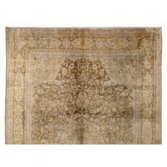 Semi Antique Handmade Anatolian Sivas Rug,100% Wool. 7.9 x 10.6 Ft (239 x 322 cm)
