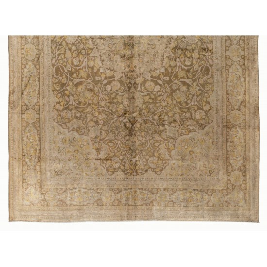 Semi Antique Handmade Anatolian Sivas Rug,100% Wool. 7.9 x 10.6 Ft (239 x 322 cm)
