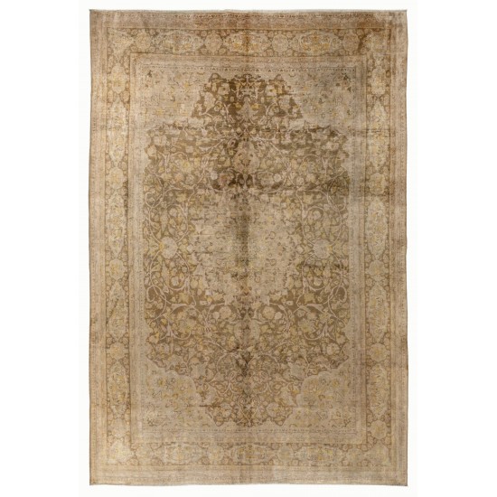 Semi Antique Handmade Anatolian Sivas Rug,100% Wool. 7.9 x 10.6 Ft (239 x 322 cm)