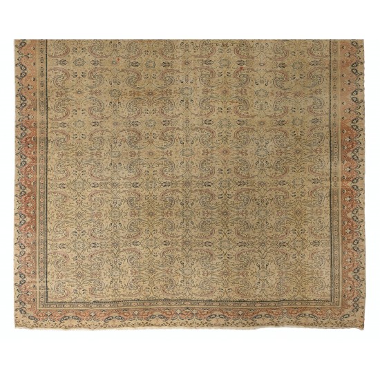 Oversize One-of-a-Kind Vintage Handmade Turkish Sivas Wool Rug. 9.9 x 13.7 Ft (300 x 417 cm)